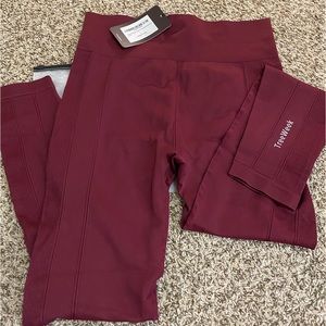 TreeWeek Women's Seamless Yoga Leggings L